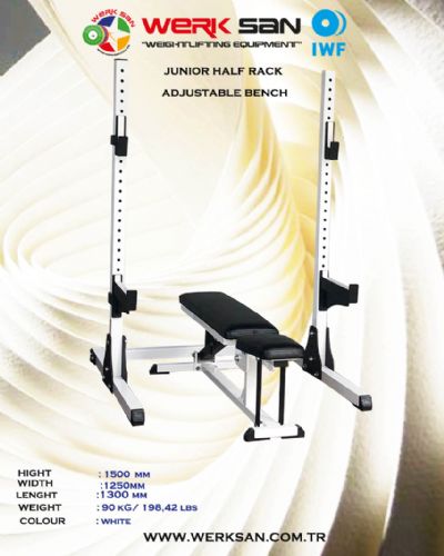 JUNIOR HALF RACK + AYARLI BENCH SEHPASI