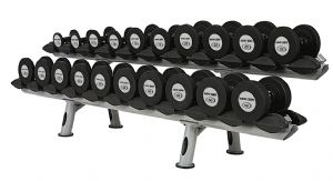 RUBBER DUMBELL SET 2,5-25 KG/5 LBS-50 LBS