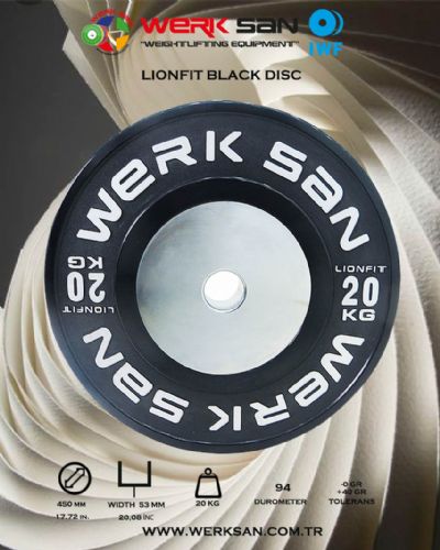LIONFIT BLACK 20 KG DISC