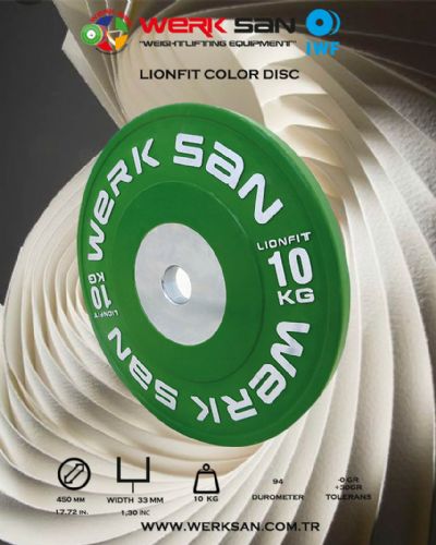 LIONFIT COLOR 10 KG DISC