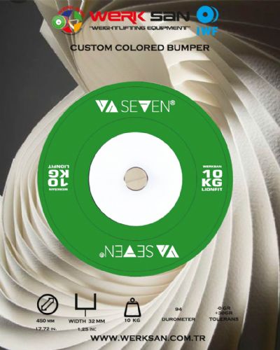 CUSTOM BUMPER COLOR 10 KG PLATE
