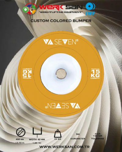 CUSTOM BUMPER COLOR 15 KG PLATE