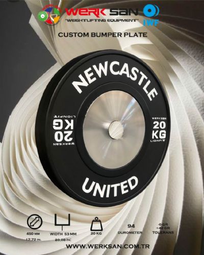 CUSTOM BUMPER PLATE 20 KG DISC
