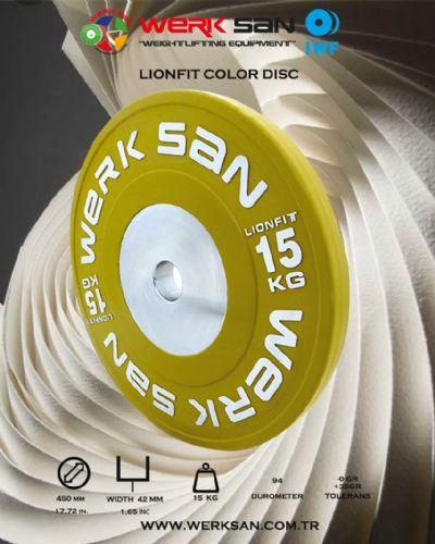 LIONFIT COLOR 15 KG DISC