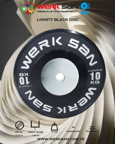 LIONFIT BLACK 10 KG DISC