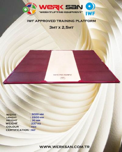 ONAYLI ANTRENMAN PLATFORMU 3 MT 2,5 MT