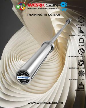 WERKSAN IWF ONAYLI ANTRENMAN BAYAN BAR 15 KG
