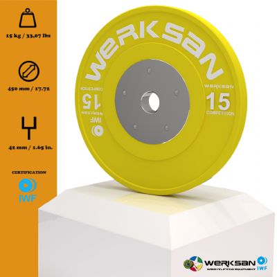 WERKSAN IWF ONAYLI MÜSABAKA DISK 15 KG