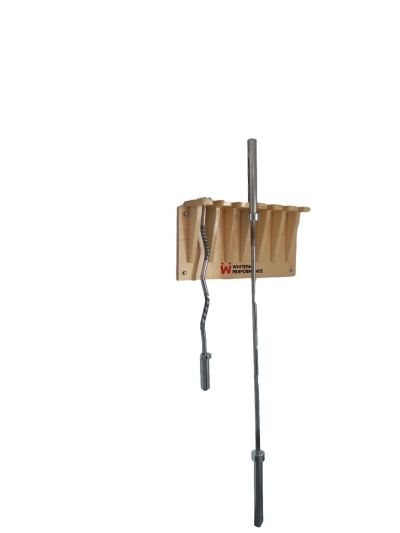 WOODEN BARBELL STAND